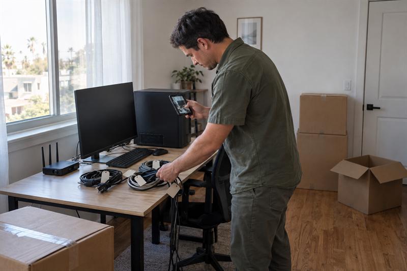 How to Move a Home Office, Electronics, and AV Equipment Safely